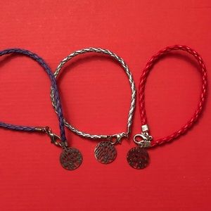 Set of 3 Shema Cord Bracelets